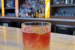 cocktail on babbo bar