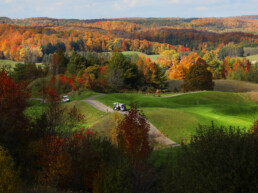 Fall golf landscape