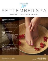 September spa promtoion