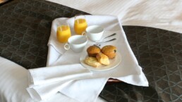 room service on bed